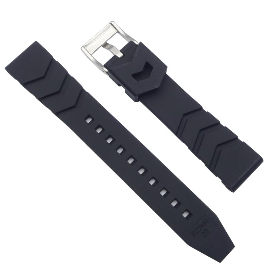 SEIKO（セイコー） 20mm 22mm 時計バンド ベルト RS08R シリコン 黒