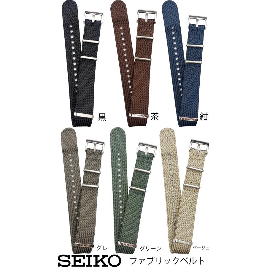 SEIKO（セイコー） 20mm 時計バンド ベルト メンズ RS18C 布ベルト