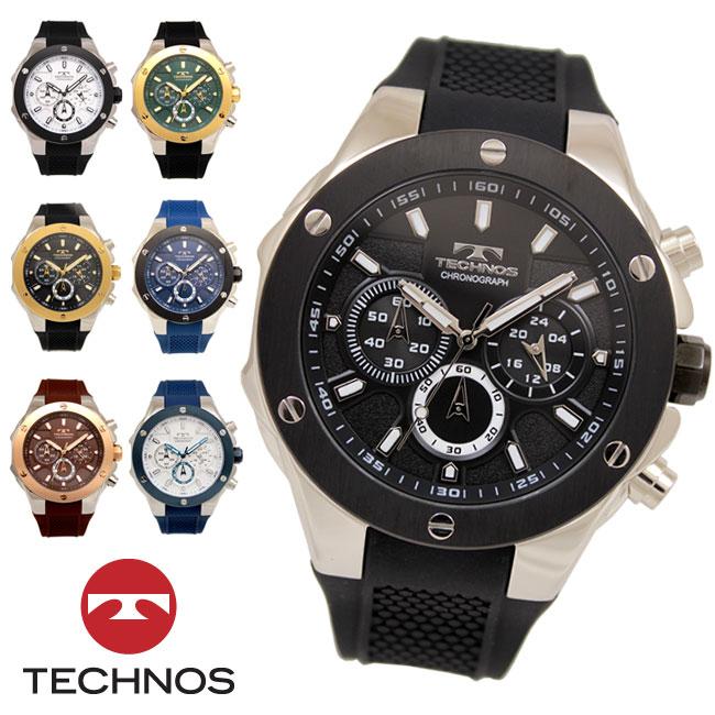 TECHNOS クロノグラフ 腕時計 楽天市場】TECHNOS テクノス メンズ クロノグラフ 腕時計 TGM615SW