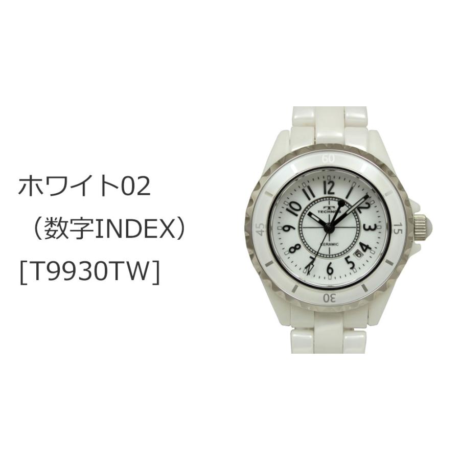 TECHNOS（テクノス） T9930 セラミック＆ステンレス 三針 腕時計