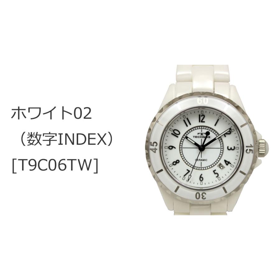 TECHNOS（テクノス） T9C06 セラミック＆ステンレス 三針 腕時計
