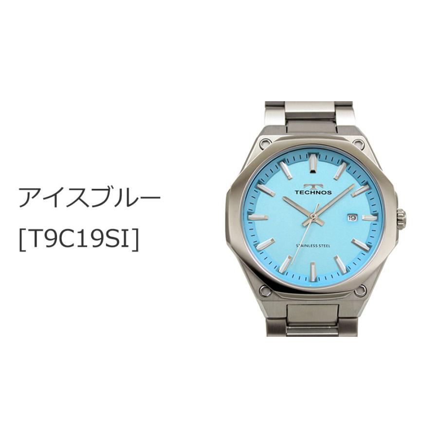 TECHNOS（テクノス） T6C19 オールステンレス 三針 カレンダー付
