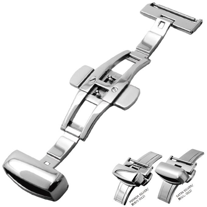 腕時計バックル  バックル交換 ステンレス PBF D-BUCKLE/ピービーエフディーバックル 10mm12mm14mm16mm18mm20mm22mm24mm  シルバー  ca-PBFSILVER-012の画像