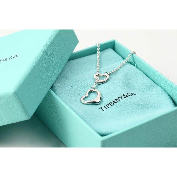 ティファニー TIFFANY＆CO. ”エルサ・ペレッティ” ダブルオープンハートラリアットネックレス スターリングシルバー 並行輸入品