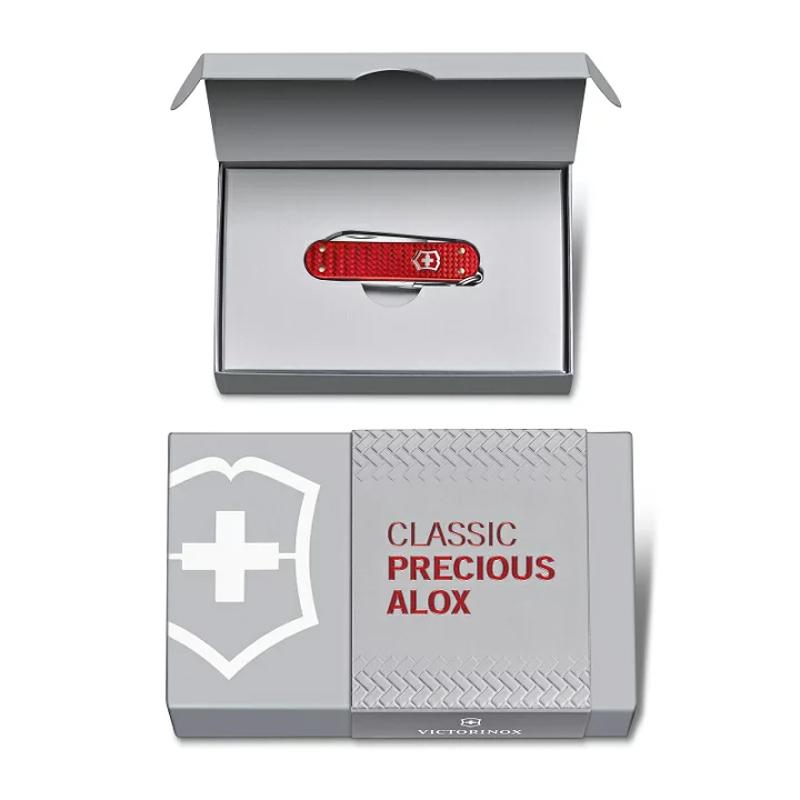 正規品 VICTORINOX ビクトリノックス クラシック プレシャス ALOX コレクション レッド 0.6221.401G レジャー ナイフ アウトドア キャンプ｜watchcrash｜05