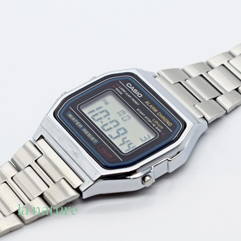 国内正規品（5年保証）CASIO デジタル 腕時計 メンズ レディース A158WA-1JH スタンダード チープカシオ｜watchcrash｜03