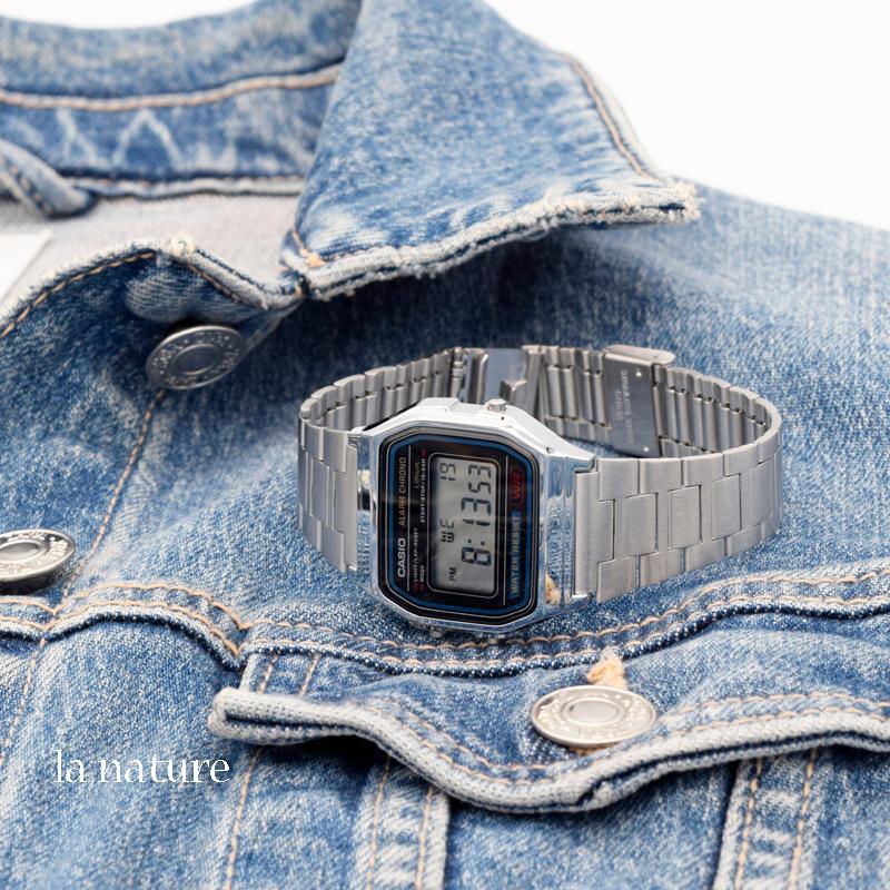 【CASIO】F-5 ヴィンテージ ストラップ新品 稼動 CASIO》F-5 ヴィンテージ ストラップ新品 稼動