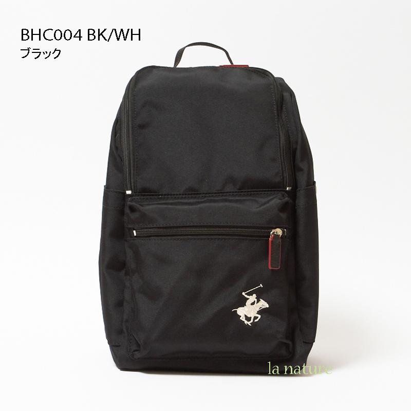 【新品】バックパック ビバリーヒルズポロクラブ BHC004 ブラック BEVERLY HILLS POLO CLUB（ビバリーヒルズポロクラブ） 日本正規品