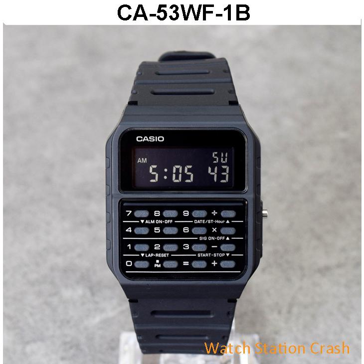 CASIO 腕時計（5年保証）メンズ レディース 計算機付き アースカラー レトロ感でスタイリッシュ CA53WF-1B 2B 3B 4B 8B チープカシオ CA-50｜watchcrash｜02