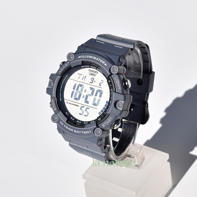 CASIO デジタル 腕時計 ビッグフェイス 長寿命バッテリー 10気圧防水 ストップウォッチ タイマー AE-1500WH AE-1500WHX｜watchcrash｜05