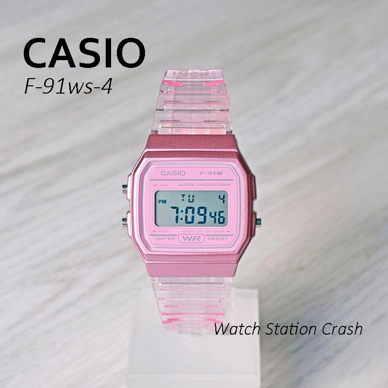 CASIO デジタル 腕時計 スケルトン カラー 軽量 薄型 チプカシ メンズ レディース F-91WS-2 F-91WS-4 F-91WS-7 F-91WS-8｜watchcrash｜05