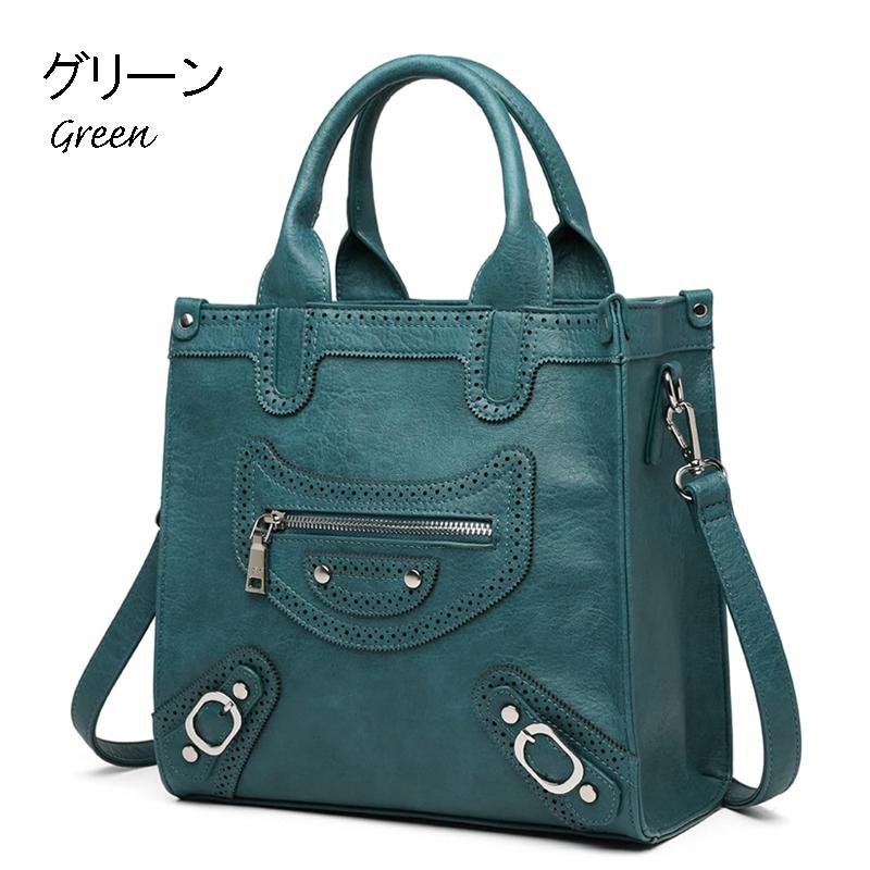 GUSCIO 2WAY バッグ ショルダーバッグ 個性派 パンチングデザイン かばん 12-0909 女性 レディース 高見え フェイクレザー 5カラー｜watchcrash｜03