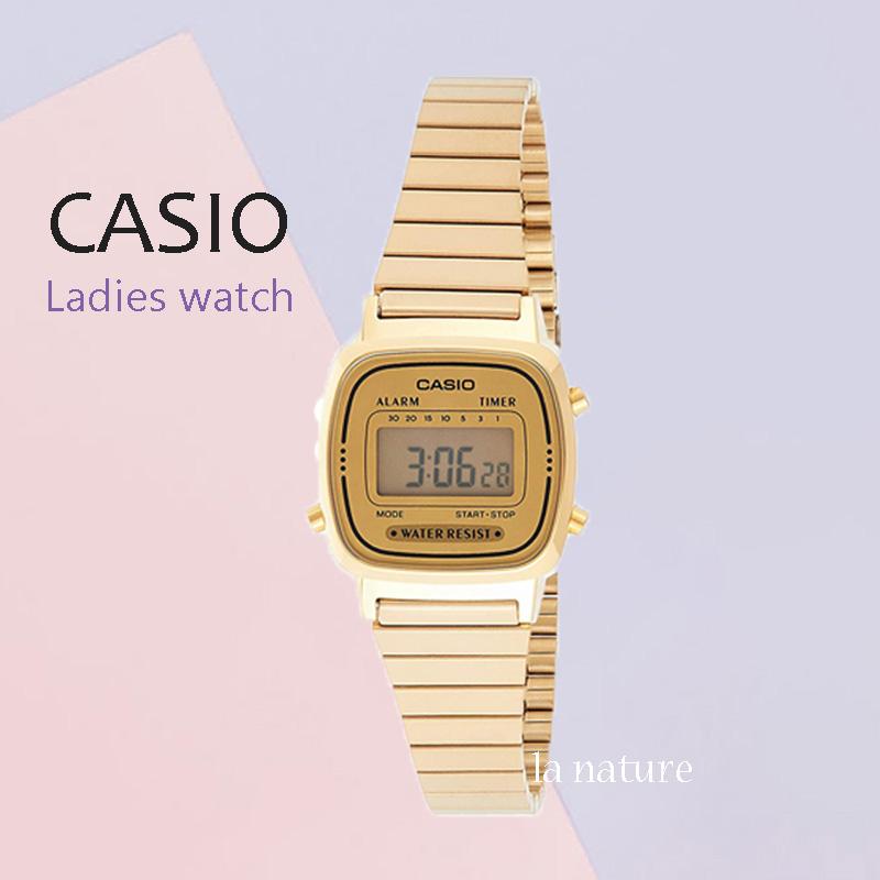ランキングや新製品腕時計（5年保証）デジタル レディース CASIO ゴールド チープカシオ チプカシ LA670WGA-9