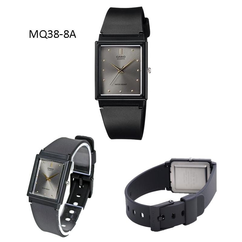 （新しい電池交換をしてから発送）（5年保証）CASIO アナログ メンズ 腕時計 レクタンギュラー MQ-27 MQ38 チープカシオ ブラック ブルー シルバー ゴールド | CASIO | 04