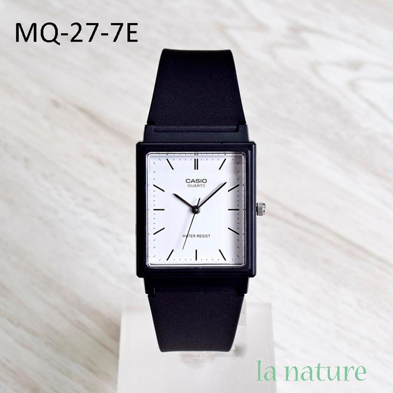（新しい電池交換をしてから発送）（5年保証）CASIO アナログ メンズ 腕時計 レクタンギュラー MQ-27 MQ38 チープカシオ ブラック ブルー シルバー ゴールド | CASIO | 09