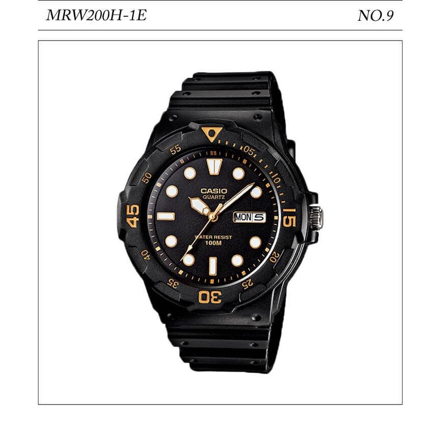 （5年保証）腕時計 メンズ CASIO 10気圧防水 チープカシオ MRW200H アナログ スポーツモデル 時刻合わせ済み | スポーツ アナログ | 09
