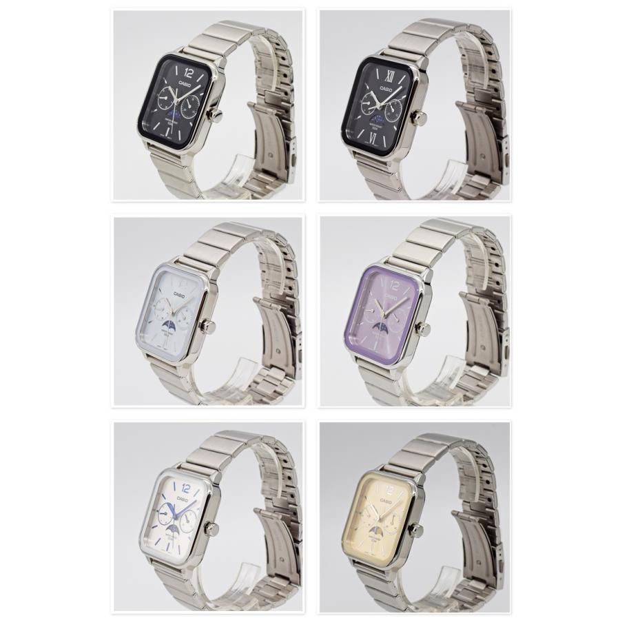 （5年保証）（日本未発売）CASIO ムーンフェイズ カレンダー付 腕時計 本革ベルト ブレス MTP-M305L MTP-M305D | CASIO | 04