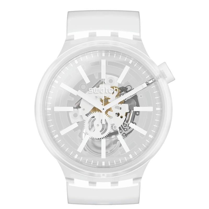 Swatch スウォッチ Whiteinjelly ホワイトインジェリー So27e106 Big Bold 安心の2年保証 腕時計 メンズ レディース So27e106 Watch Station Crash 通販 Yahoo ショッピング