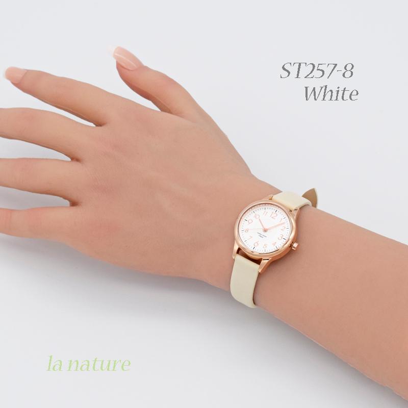 レディース 腕時計 防水 アースカラー アナログ 日本正規品 ST257