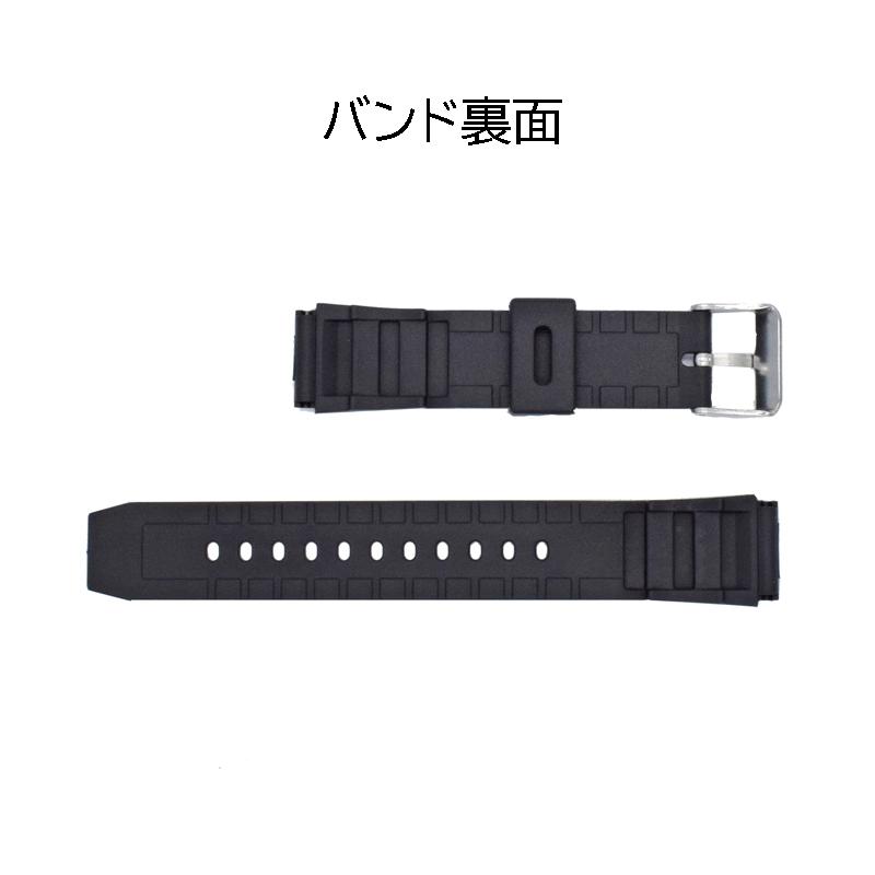 腕時計用 ラバーバンド ベルト 18mm 工具付き CASIO MRW-200H AE