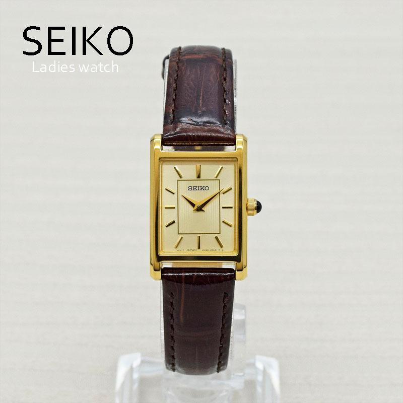 Seiko 腕時計 アナログ レディース 本革ベルト ブラウン ゴールド 文字盤 Swr066 プレゼントにも最適 Swr066 La Nature 通販 Yahoo ショッピング