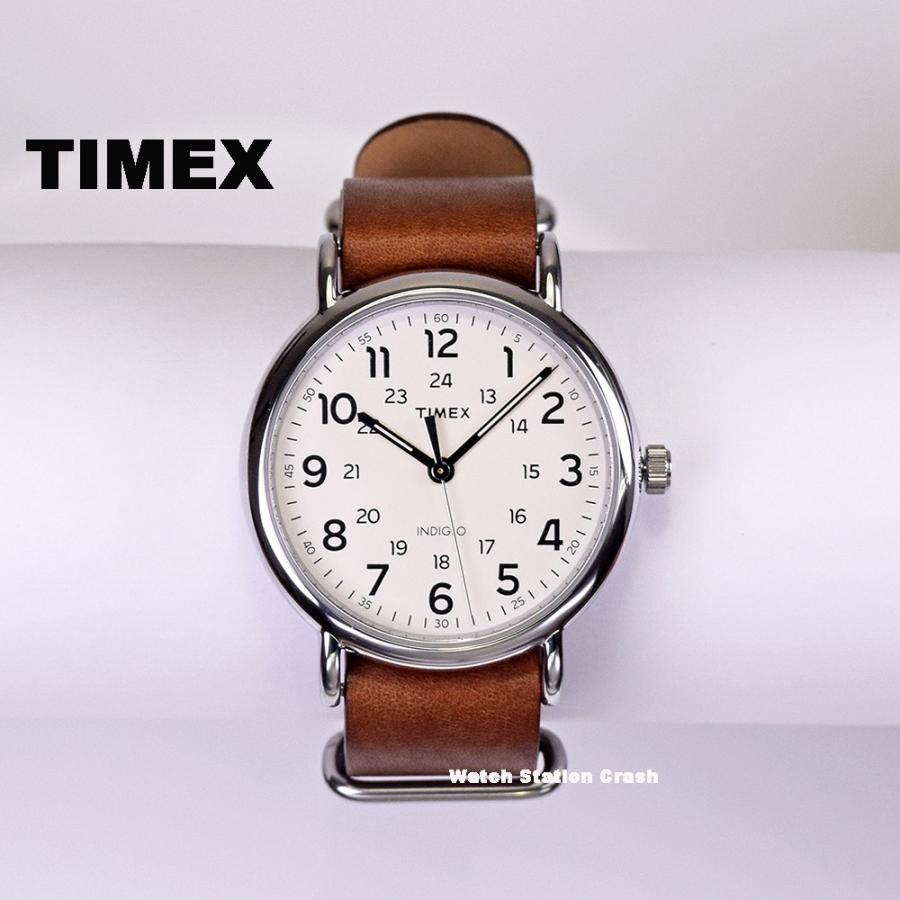TIMEX 腕時計 メンズ レディース 本革ベルト t2p495 ウィークエンダーセントラルパーク ブラウン :t2p495:la nature  通販 