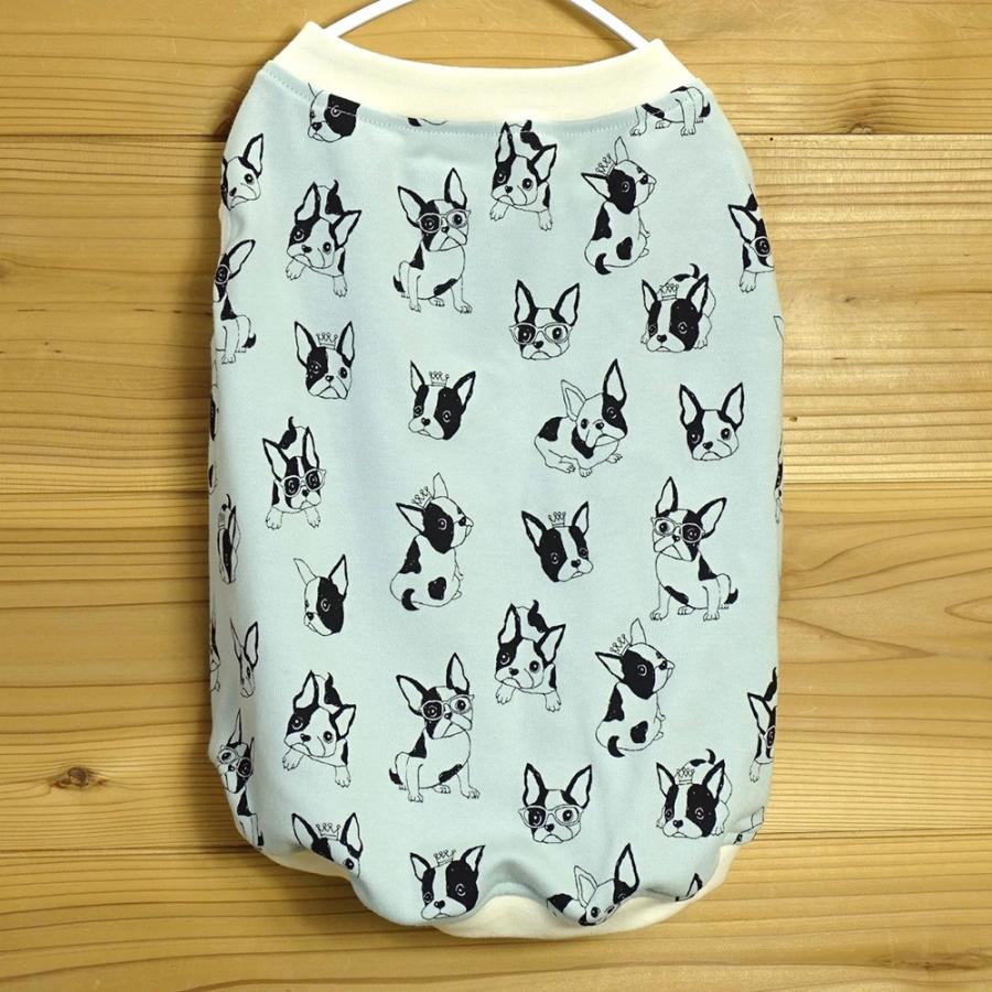 犬服ランダムドット×ミントSサイズオーダー可タンクトップ