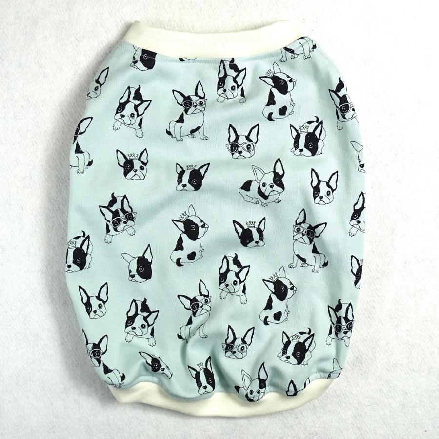犬服　ランダムドット×ミント　Sサイズ　オーダー可　タンクトップ 犬服ランダムドット×ミントSサイズオーダー可タンクトップ