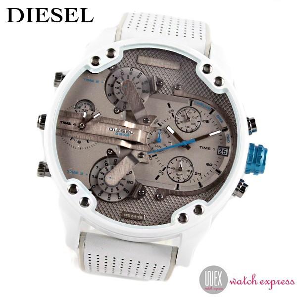 【メーカー公式ショップ】 メンズ DZ7419 DIESEL ディーゼル 腕時計 クロノグラフ ホワイト グレー 腕時計