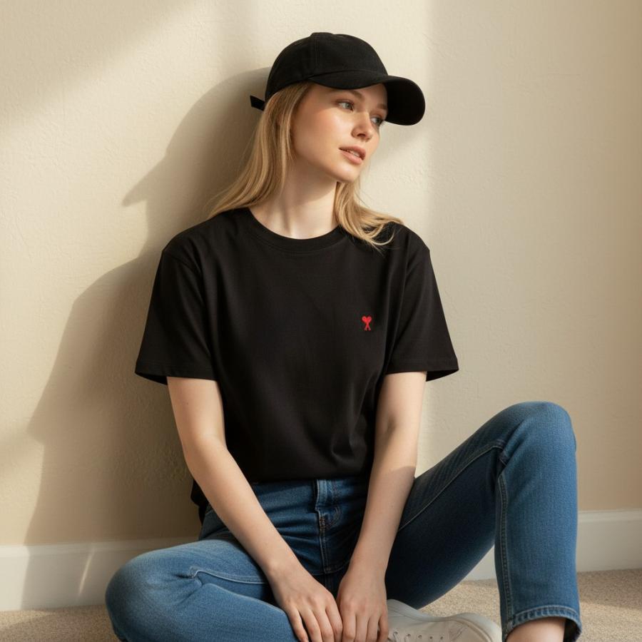 並行輸入品】アミパリス AMI PARIS Tシャツ BFUTS035 オーガニック