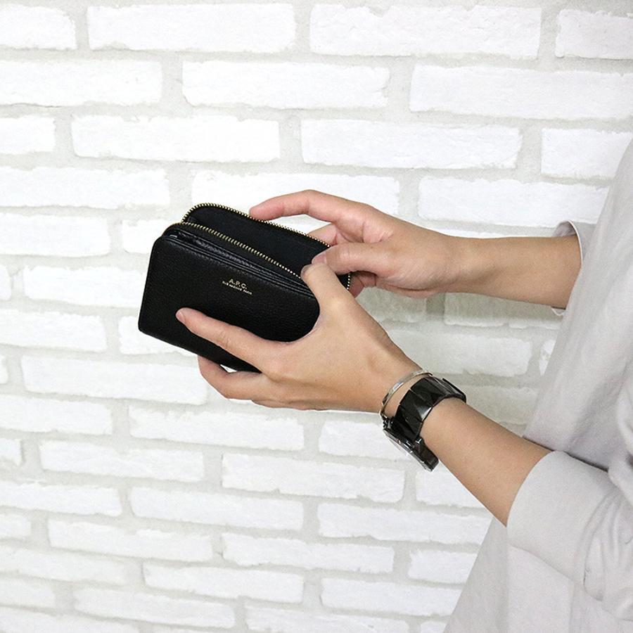 A.P.C エマニエルジップアラウンドレザー ウオレット 新品 A.P.C.（アーペーセー） 【並行輸入品】アーペーセー 財布 二つ折り