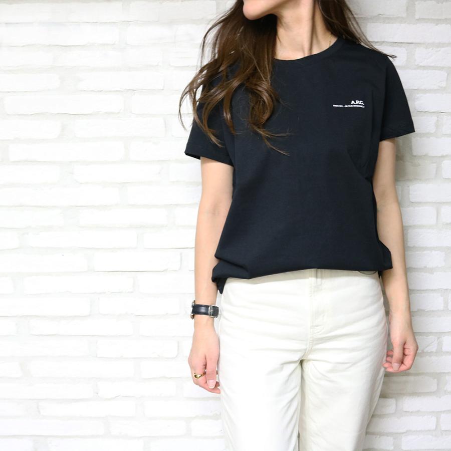 アーペーセー Tシャツ レディース ロゴ シンプル COEOP F26012 選べる4color4size A.P.C. ミニロゴ 半袖 カットソー｜watchlist｜03