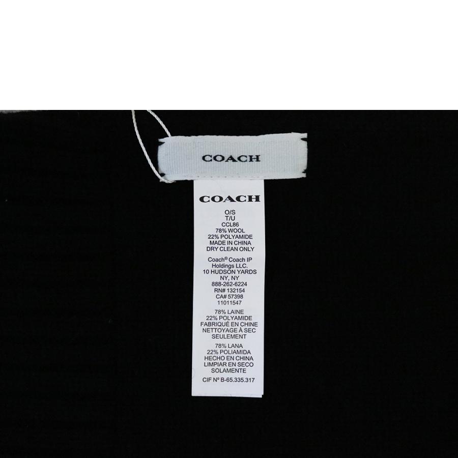 COACH マフラー CCL86-BLK ユニセックス COACH（コーチ） 【並行輸入品】コーチ マフラー ニット スカーフ