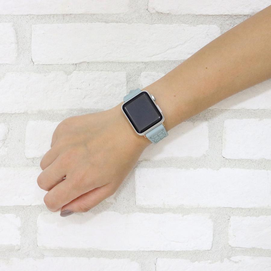 COACH コーチ アップルウォッチレザーベルト 38mm 40mm対応 ブルー COACH コーチ アップルウォッチレザーベルト 38mm 40mm対応