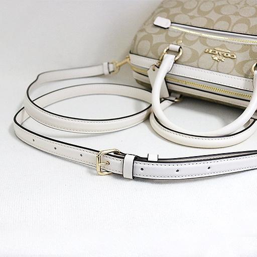COACH コーチ ローアン サッチェルバッグ ボストン ホワイト COACH（コーチ） 【並行輸入品】コーチ バッグ ミニボストン 2Way