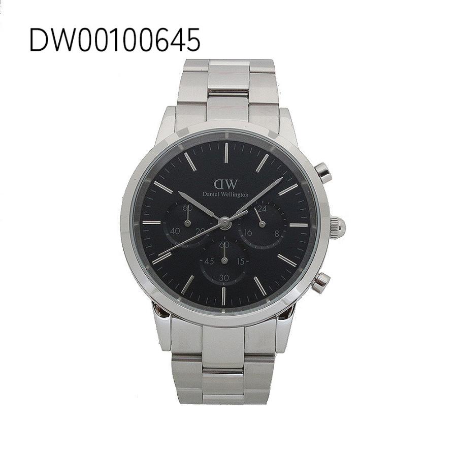 【並行輸入品】【3年保証】ダニエルウェリントン DANIEL WELLINGTON ICONIC CHRONOGRAPH LINK 腕時計の画像