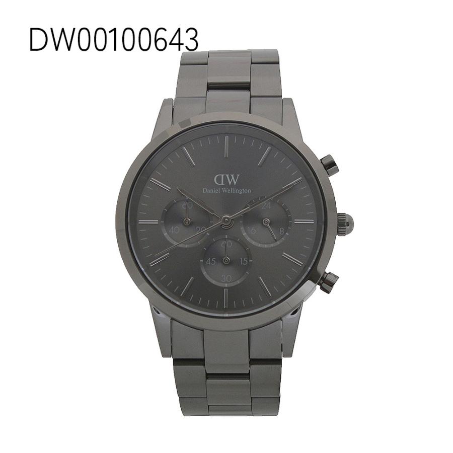 【並行輸入品】【3年保証】ダニエルウェリントン DANIEL WELLINGTON ICONIC CHRONOGRAPH LINK 腕時計の画像
