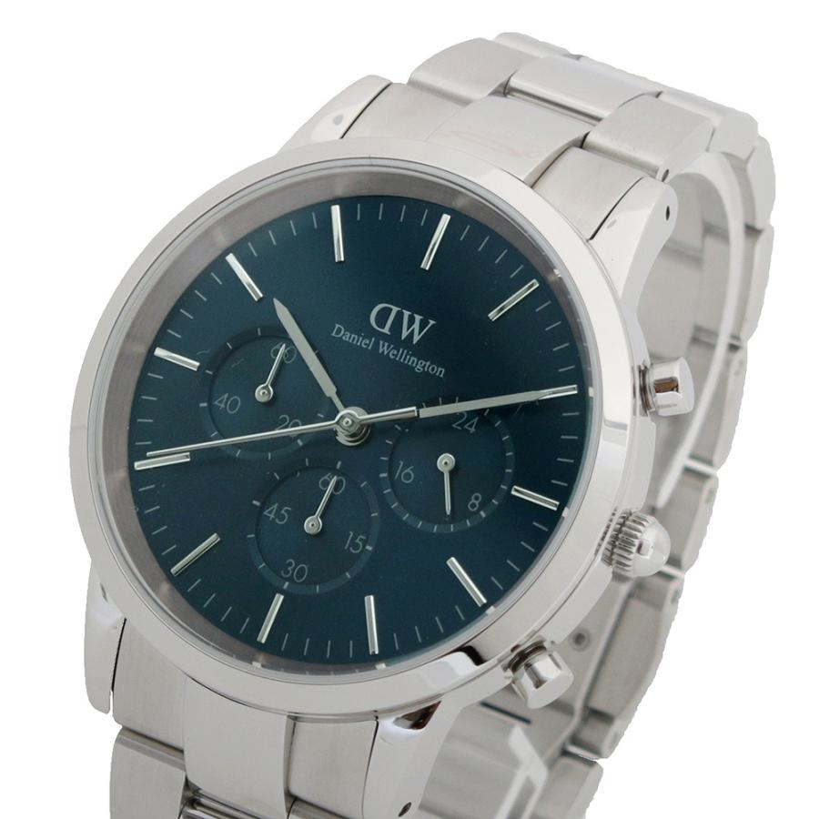 【並行輸入品】【3年保証】ダニエルウェリントン DANIEL WELLINGTON ICONIC CHRONOGRAPH LINK 腕時計の画像