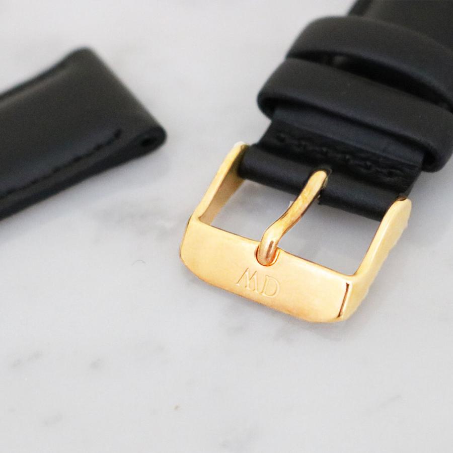 未使用☆ダニエルウェリントン 36mmシルバー/ブラウンレザーベルト Daniel Wellington（ダニエルウェリントン） 腕時計 交換ベルト
