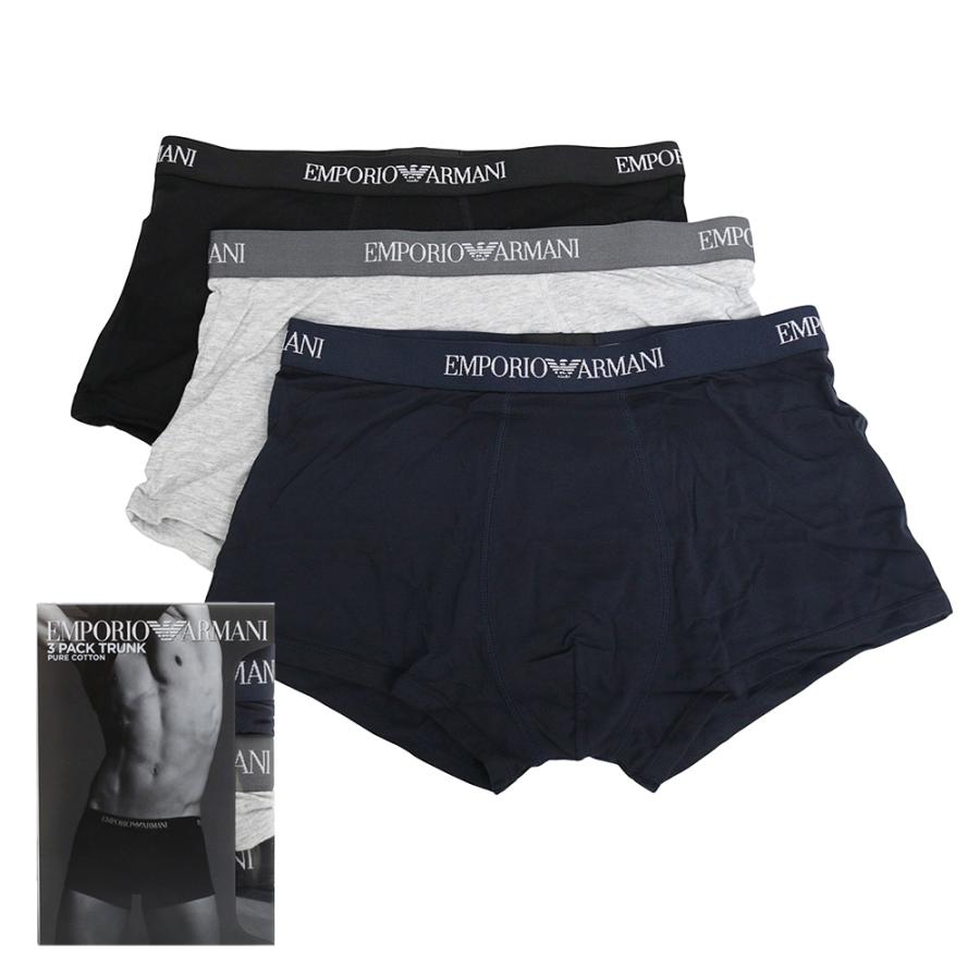 未使用　EMPORIO ARMANI TRUNK 4枚　ボクサーパンツ EMPORIO ARMANI 【並行輸入品】エンポリオアルマーニ ボクサーパンツ 3