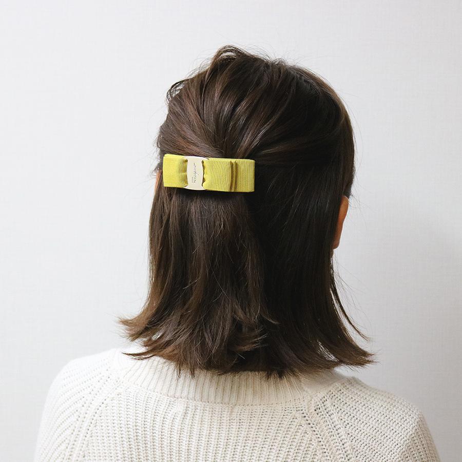 専用 極美品 サルバトーレフェラガモ バレッタ ブラウン ゴールド金具