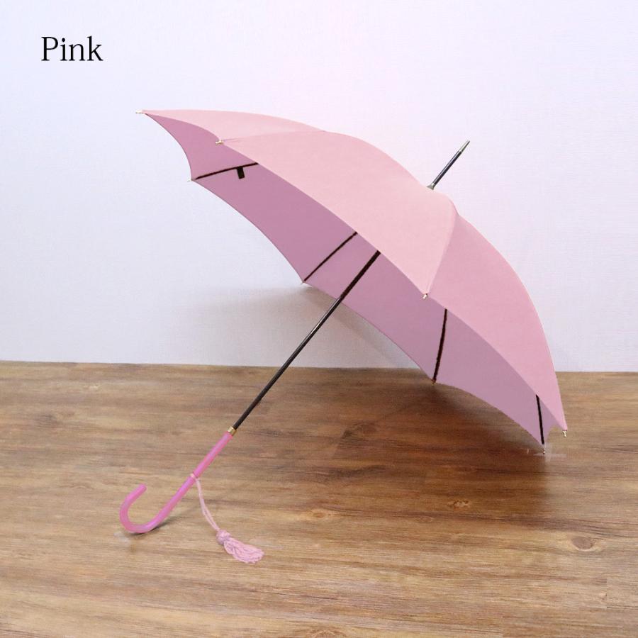 新品フォックスアンブレラズWL1細革巻ピンクハンドル婦人長傘