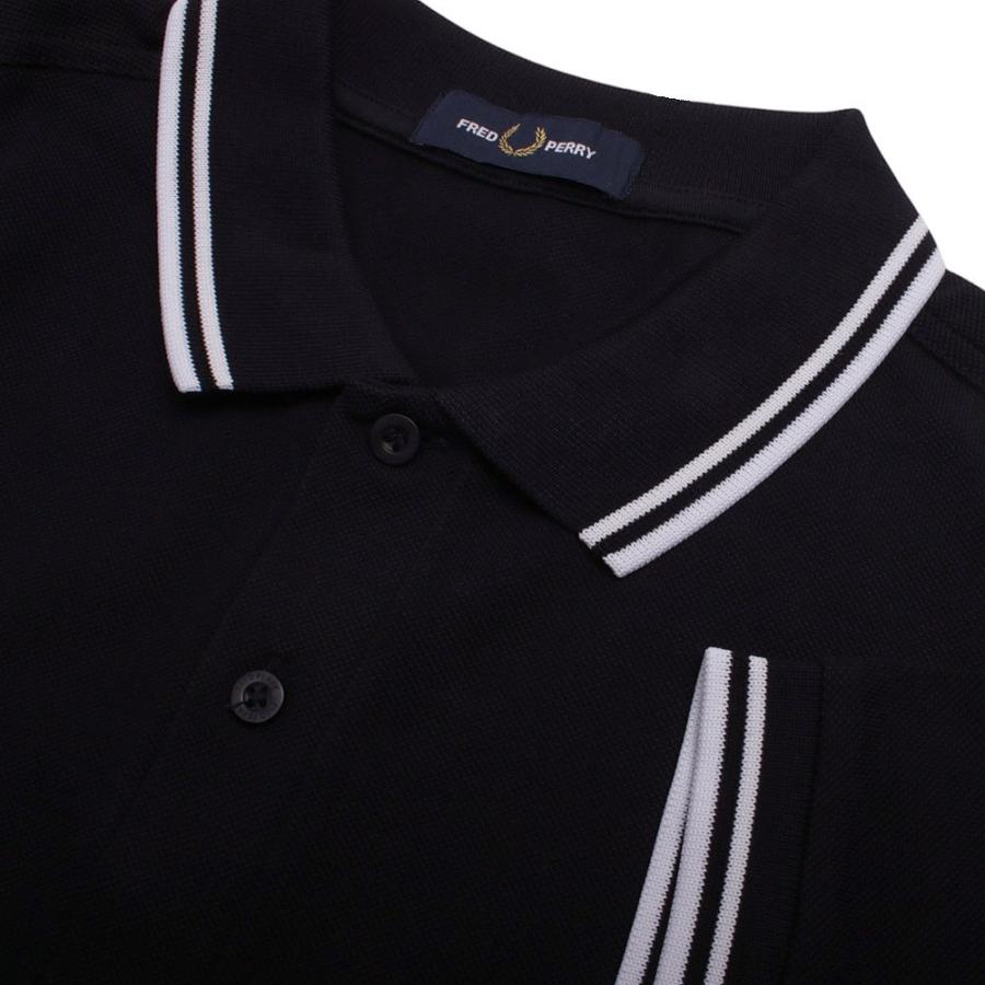 3/31まで　FRED PERRY　半袖ポロシャツ　ブラック×ホワイト　L 楽天市場】【ポイント10倍】 フレッドペリー ポロシャツ FRED PERRY