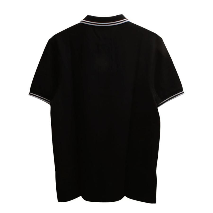 FRED PERRY 半袖ポロシャツ 黒 新品】FRED PERRYフレッドペリー ポロシャツ 半袖 刺繍ロゴ夏物黒L