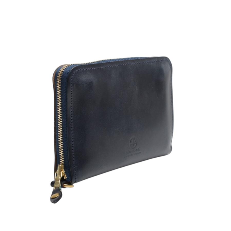 【並行輸入品】グレンロイヤル GLENROYAL 財布 WALLET WITH DIVIDERS メンズ レディース ラウンドファスナー財布 ブラック ネイビー グリーン ブラウンの画像