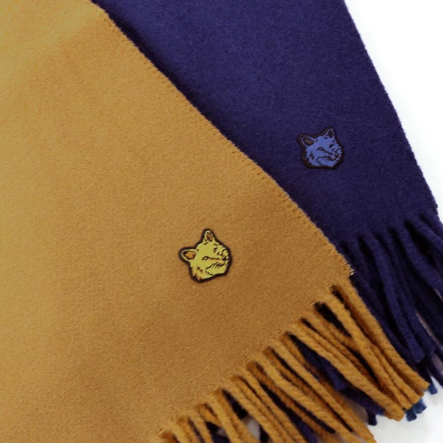 【並行輸入品】MAISON KITSUNE メゾンキツネ マフラー ストール ロゴ 冬 ギフト LW06201 WA0018 FOX 爆買_4