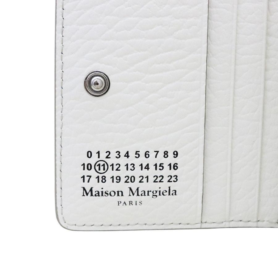 【並行輸入品】メゾンマルジェラ MAISON MARGIELA 財布 マルジェラ財布 レディース S56UI0140 P4455 T1003 男性 彼氏 女性 二つ折り財布 ４ステッチレザーの画像