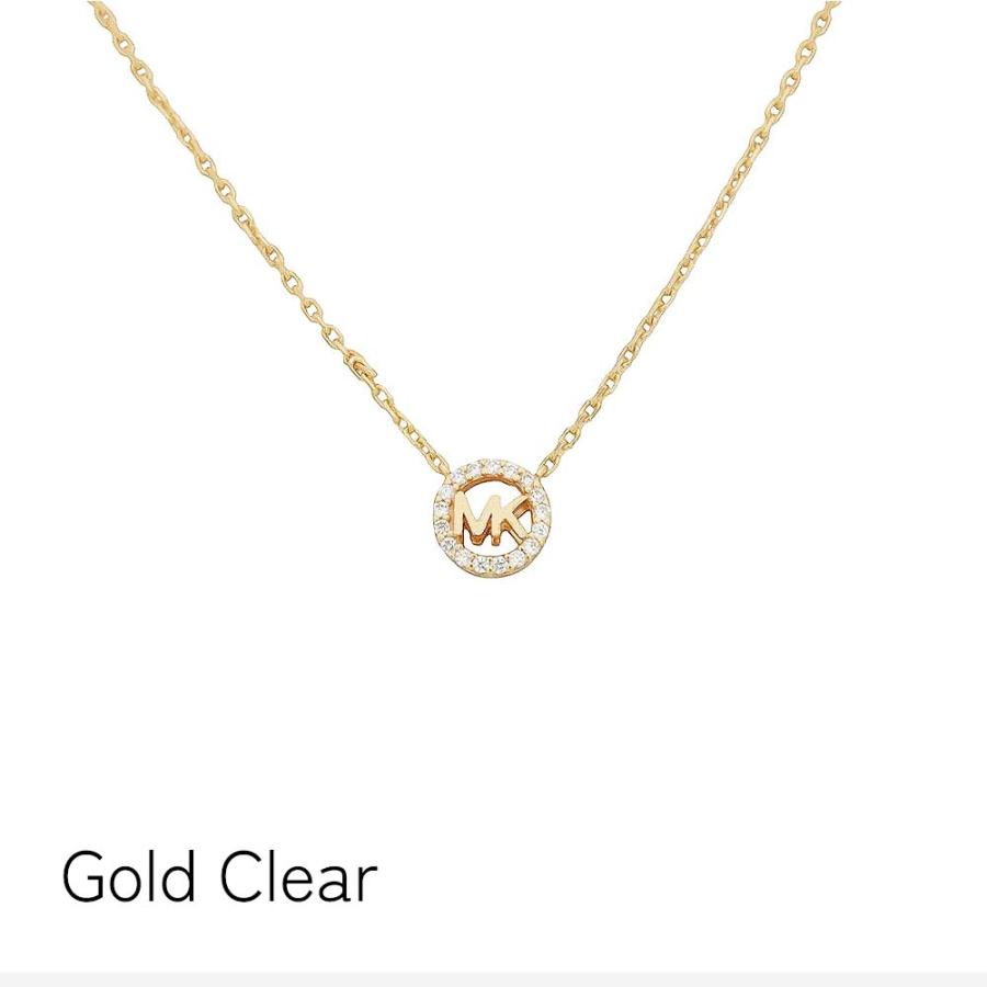 【並行輸入品】マイケルコース MICHAEL KORS ネックレス MKC1726CZ レディース MK ペンダント ロゴチャーム アクセサリー ジルコニア ミニの画像