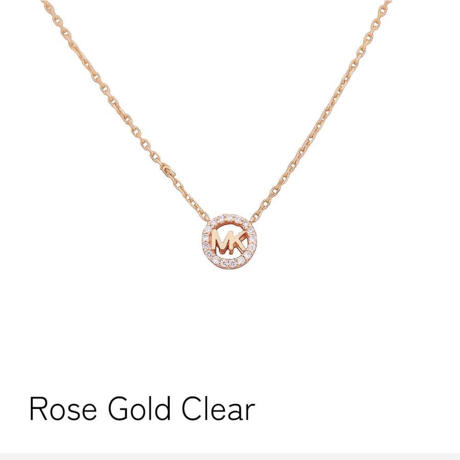 【並行輸入品】マイケルコース MICHAEL KORS ネックレス MKC1726CZ レディース MK ペンダント ロゴチャーム アクセサリー ジルコニア ミニの画像