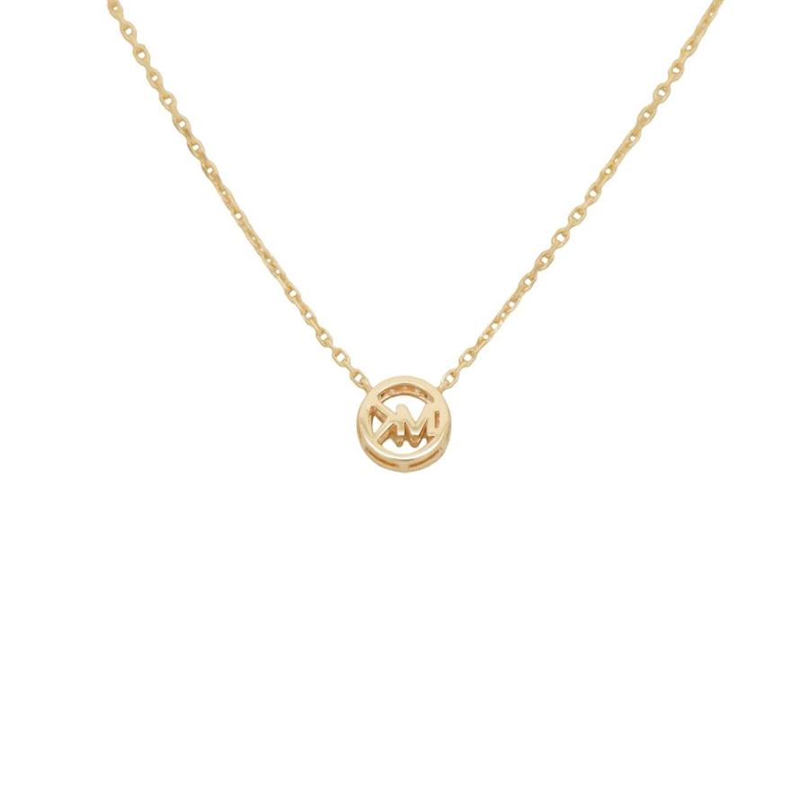 【未使用品】MICHAEL KORS ネックレスとイヤリングセット 公式アウトレット】サークルロゴ マザーオブパール ペンダント
